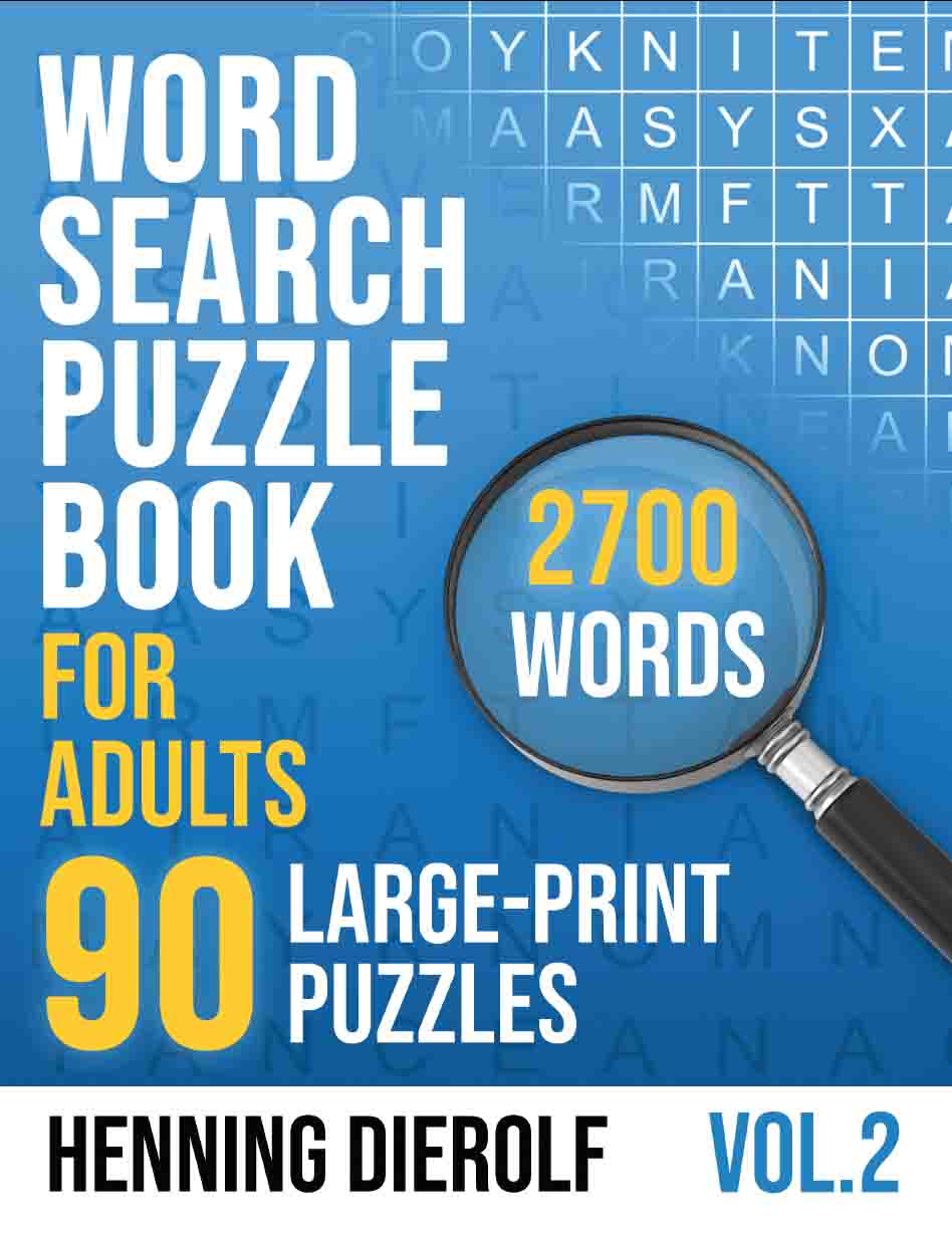 Word Search Book for Adults: 90 Large-Print English Puzzles